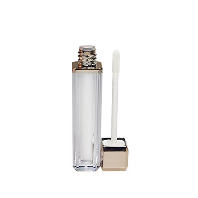 Moisturizing Lip Gloss Lip Balm Tube 4g Empty Round Mouth Lipstick Tube With Rubber Seal Screw Closure Plastic