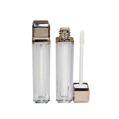Moisturizing Lip Gloss Lip Balm Tube 4g Empty Round Mouth Lipstick Tube With Rubber Seal Screw Closure Plastic