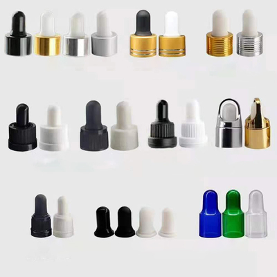 18mm 24mm Ribbed PP Plastic Dropper for Essential Oil Bottle and Versatile