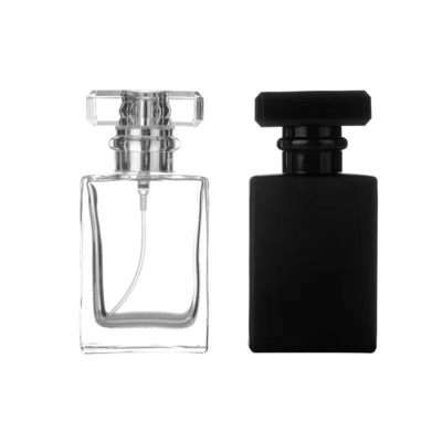 Matt Black 30ml 50ml 100ml Glass Perfume Mist Bottle