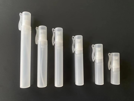 100ml Empty Pet Plastic Black Transparent Empty Plastic Spray Perfume Bottle With White Bottle Color