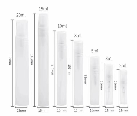 10ml PET Plastic Transparent Perfume Spray Bottle Cosmetic Fine Mist Bottle Skin Care Serum Lotion Shampoo