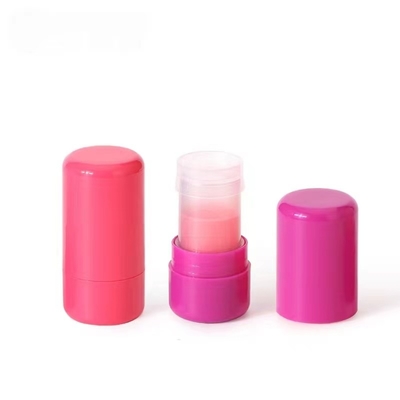 Hot Stamping Surface Handling 3G Empty Beveled Mouth Lipstick Tube With Rubber Seal Screw Closure Plastic Long-lasting