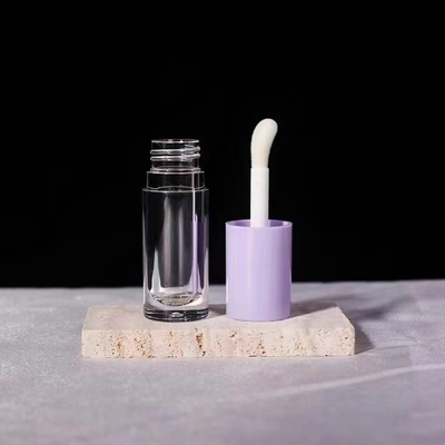 Gloss Empty Tubes Custom Logo Black Container With Brush 5ML Lip Gloss Tube Gradient Lip