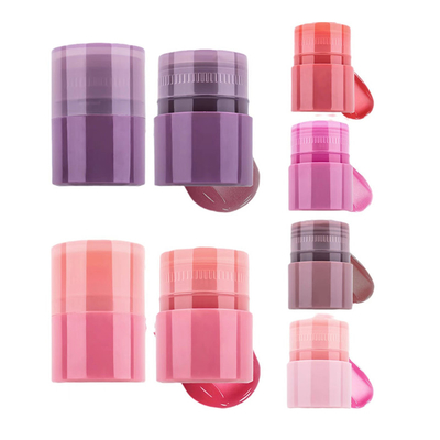 Round Mouth Lipstick Tube Factory 4g Empty With Rubber Seal Screw Closure Plastic Lip Balm Tube for Cosmetic Container Packaging