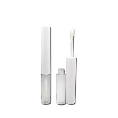 DIY 4g Empty Round Mouth Lipstick Tube Rubber Seal Screw Closure Plastic Lip Balm Tube for Cosmetic Container Packaging