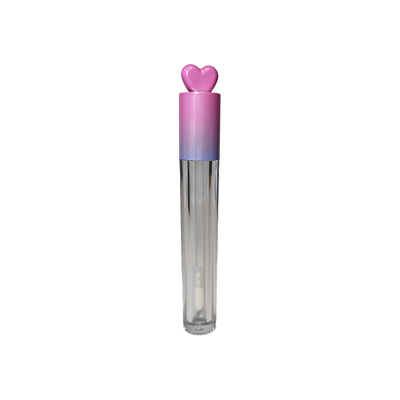Black Lip Gloss Tube with Screw Cap Closure Black Box Included Custom Logo