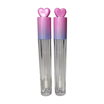 Black Lip Gloss Tube with Screw Cap Closure Black Box Included Custom Logo