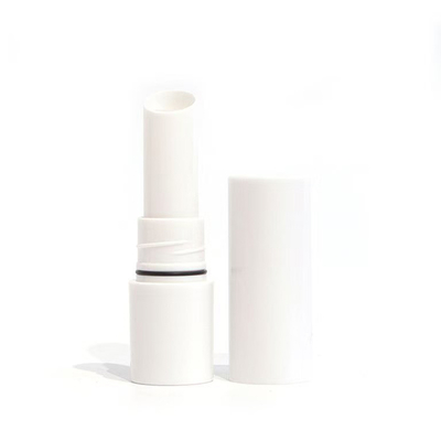 Metallic Lipstick Tube with Screen Printing Lip Gloss Container and Plastic Balm Tube Closure