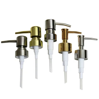 24/28mm Lotion pump head Aluminum press pump suitable for cosmetic lotion bottle or Body Lotion