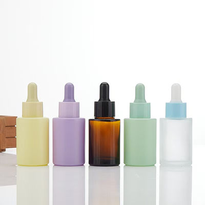 Empty Essential Oil Bottle Custom Color With Black Dropper 5ml 10ml 15ml 20ml 30ml  50ml 100ml