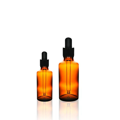 Custom Packaging Boston Round Shampoo Lotion Glass Pump Bottle Essential Oil Bottle
