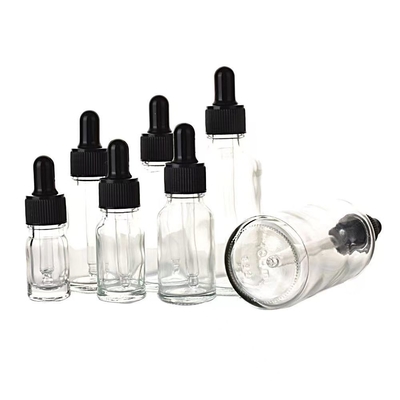 Glass Base Material Essential Oil Bottle Empty 5ml 10ml 15ml 20ml 30ml 50ml 100ml Transparent Color