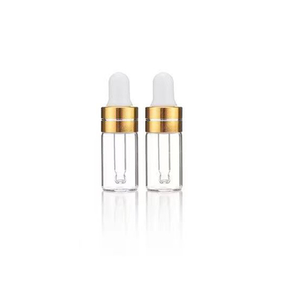Essential Oil Bottle 5ml 10ml 15ml 20ml 30ml 50ml 100ml with Transparent Gold Color