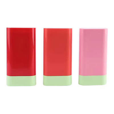 Custom High Quality 10g Empty Blush Stick Bottle Deodorant Balm Stick Top Rotation Cosmetic Plastic Packaging Container Reusable