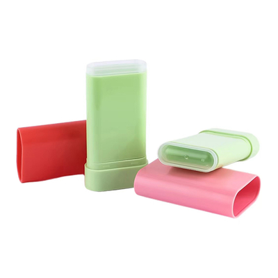 Custom High Quality 10g Empty Blush Stick Bottle Deodorant Balm Stick Top Rotation Cosmetic Plastic Packaging Container Reusable