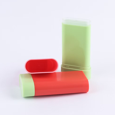 Custom 20G Plastic Empty Deodorant Balm Stick Blush Bottle Packaging Bottom Rotation for Deodorant Cream Custom UV Printing