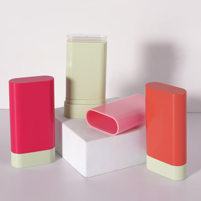 Rotating Retractable Plastic Bottles in Various Colors Can Be Used for Sunscreen and Body Cream