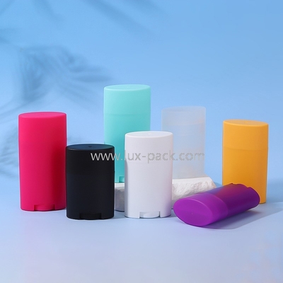 Plastic Packaging Container Reusable Deodorant Balm Stick Top Rotation Cosmetic