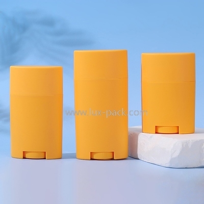Plastic Packaging Container Reusable Deodorant Balm Stick Top Rotation Cosmetic