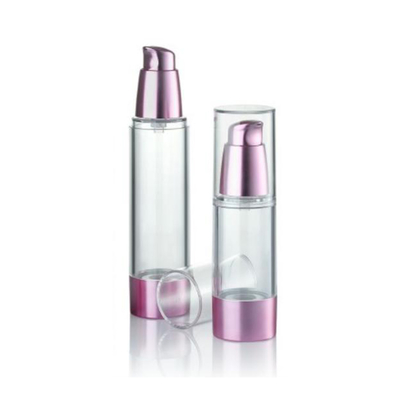 Rose Gold 15ml Airless Pump Bottle With High Quality Artwork Support Customization