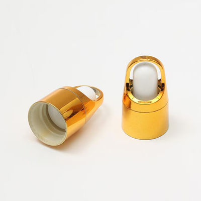 Clear Glass Dropper Bottle with Gold Cap