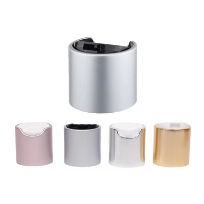 20mm 24mm 28mm Silver Disc Top Cap Plastic Cover Screw Pressure Cap