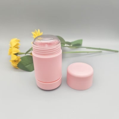 Elegant Appearance Pink Color 15g 30g 50g Deodorant Balm Stick With Round Circular Shape