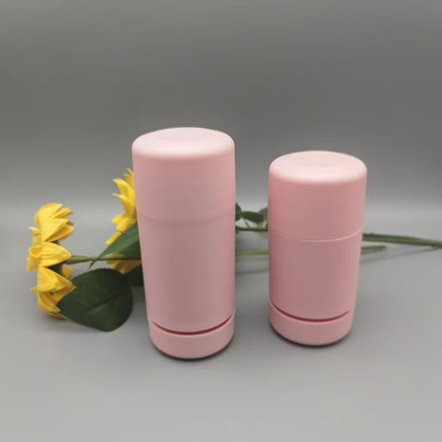 Elegant Appearance Pink Color 15g 30g 50g Deodorant Balm Stick With Round Circular Shape