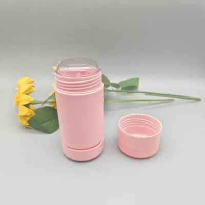 Elegant Appearance Pink Color 15g 30g 50g Deodorant Balm Stick With Round Circular Shape