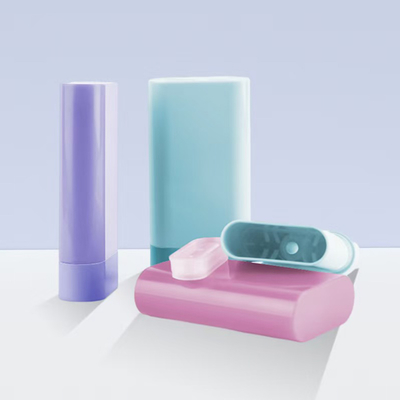 Metal Spring Bottom Filling 20g Plastic Deodorant Balm Stick Container Accept Colors Making