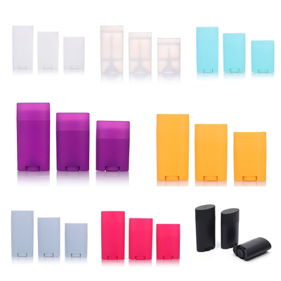 Rotating Use 35g 50g 75g PP Plastic Body Fragrance Deodorant Balm Stick