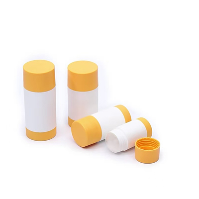 Rotating Design 30g 50g 75g 100g PP Double Shell Body Fragrance Deodorant Stick Container