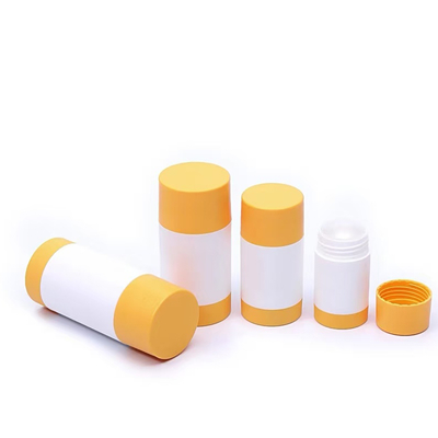 Rotating Design 30g 50g 75g 100g PP Double Shell Body Fragrance Deodorant Stick Container
