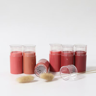 Stick Bottle Deodorant Balm Container with Screw Lid and Transparent Packaging