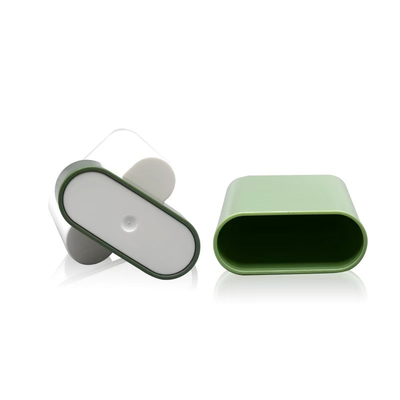 Empty All Plastic Oval Shape Deodorant Bottle Top Filling Personal Care