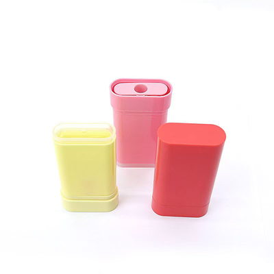 Empty All Plastic Oval Shape Deodorant Bottle Top Filling Personal Care