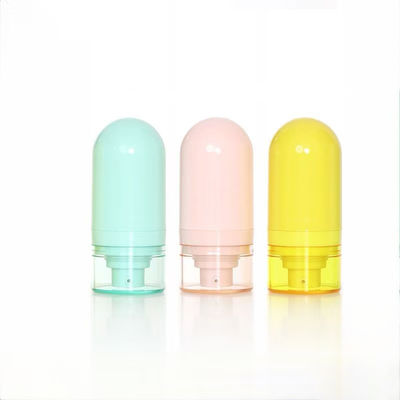 Frosted Airless Pump Bottle Plastic Shampoo Bottles Square Bamboo For Lotion Cosmetic Bottle