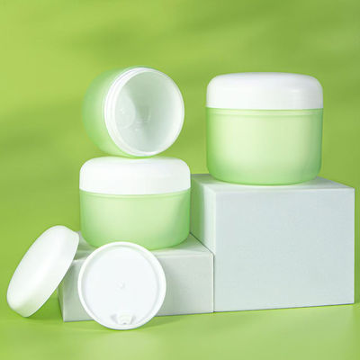 50g 100g 200g Customize Color Matt Shell Round Shape PP Plastic Cream Jar For Skin Care