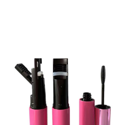 Transparent Double Ended Mascara Tube Bottle Eyebrow Eyelash Bottle With Comb Brush Customized Logo