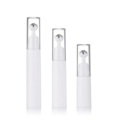 Customizable Empty Round Transparent White Squeezable Lip Balm Tube Eye Cream Tube