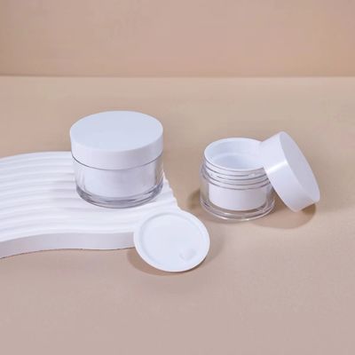 Customize Color Eco Friendly 15g 30g 50g Smooth Surface AS Plastic Cream Jar