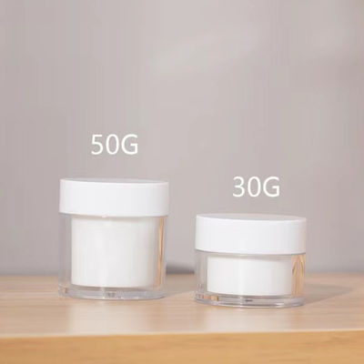 Hot Selling Eco Friendly 15g 30g 50g Lightweight Smooth Surface AS Plastic Cream Jar