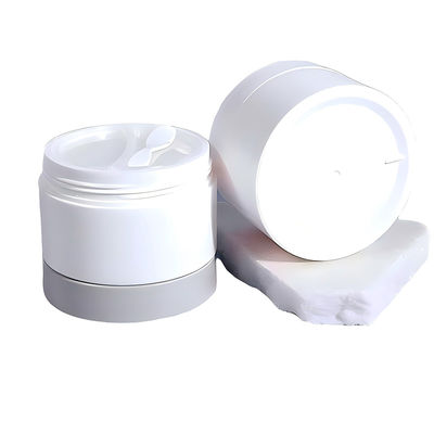 PP Plastic 50g+50g Customized Color Double Layer Cream Jar For Skin Care