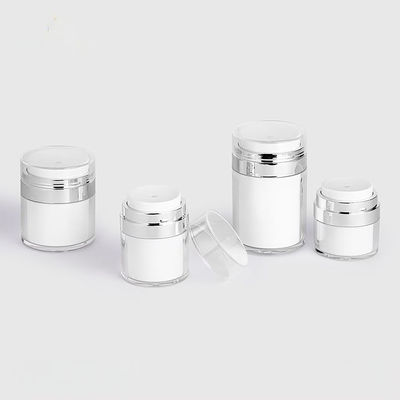 15g 30g 50g 100g Round PS Double Wall Airless Pump Face Cream Jar Cosmetic Bottle
