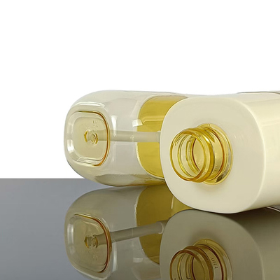 Square Shape with High Quality Shoulder Sleeve PET Cosmetic Bottle Large Capacity 300ml Support Customization