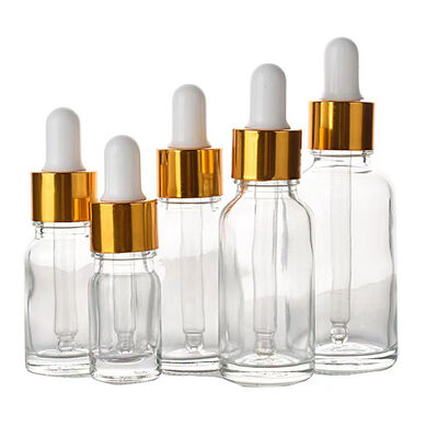 30ml 50ml 100ml Amber Essential Oil Glass Bottles With Orifice Reducer Euro Dropper And Tamper Evident Cap