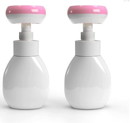 250ML and 300ML Foaming Hand Sanitizer Bottle Flower Stamp Soap Dispenser Flower Soap Pump Suitable for Children