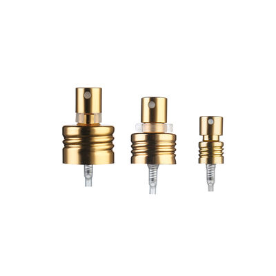 13mm 15mm 18mm 20mm 24mm 28mm Screw Type Aluminum Closure Shiny Gold Silver  Fine Mist Sprayer With Clip for Glass Perfume Bottle
