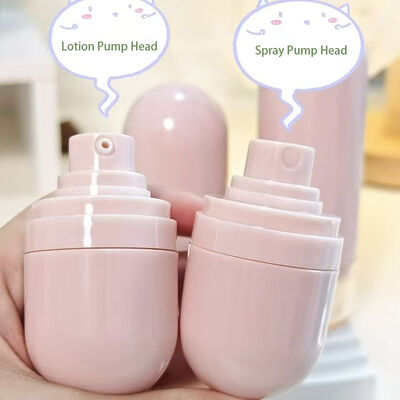 15ml 30ml 50ml Plastic ABS Cosmetic Packaging Luxury Concealer Foundation Lotion Airless Pump Bottle With Clear Cap Mist Sprayer Cream Pump Head Upside Down Vacuum Pressed